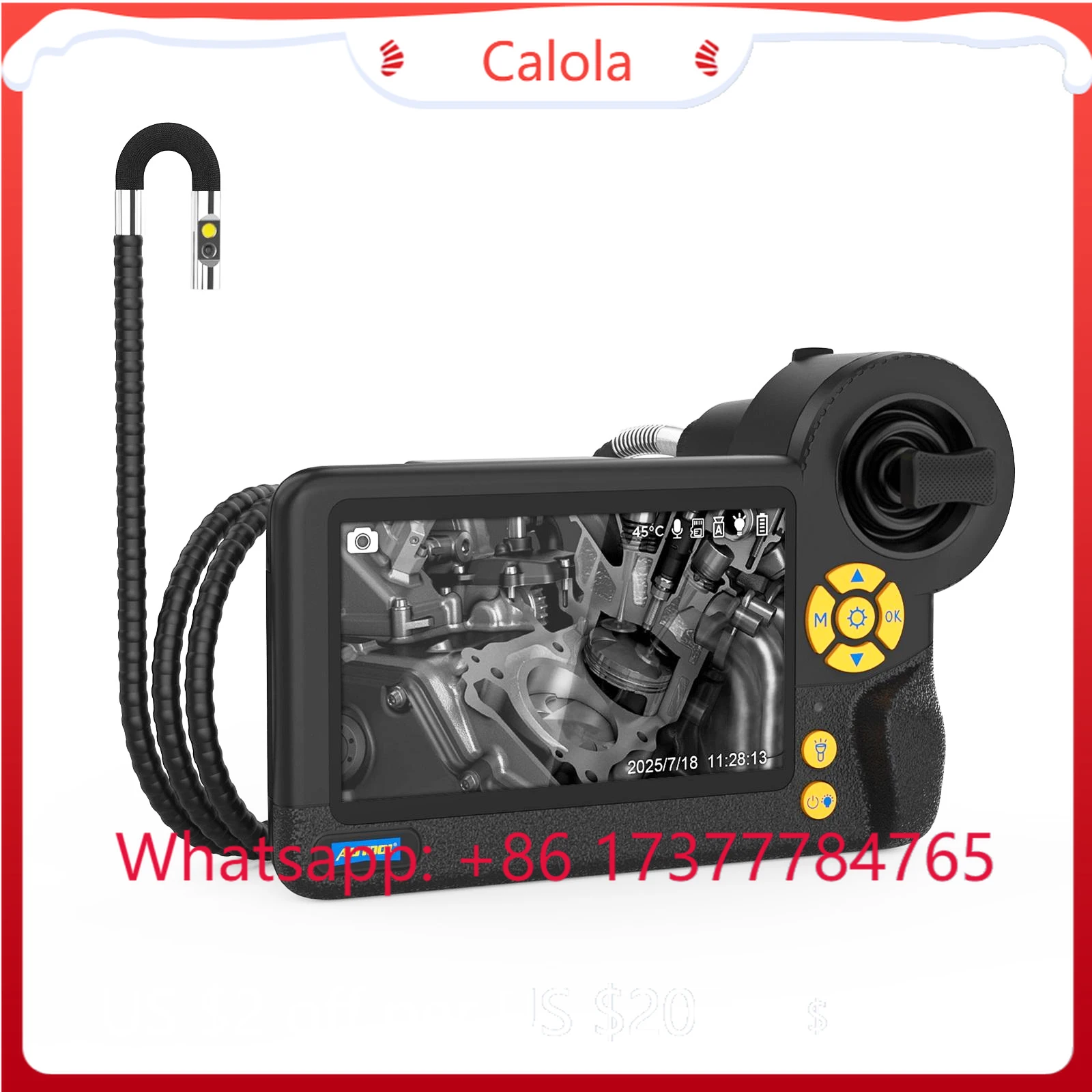 SVB403 Dual  era Video Borescope Automotive Industrial e Inspection Cam