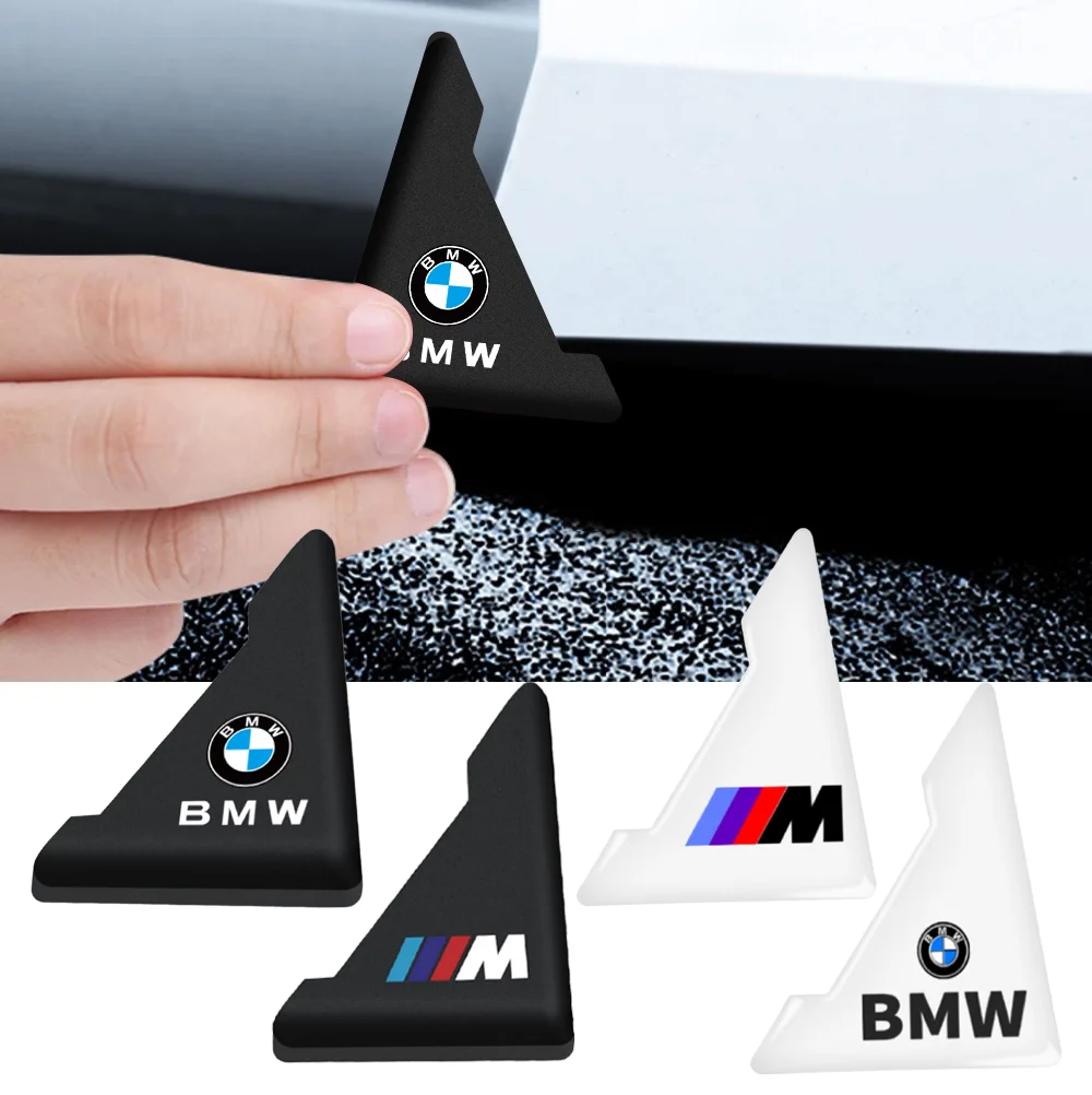 2/4Pcs Car Door Corner Cover Bumper Crash Anti-Scratch Protection Stickers  For BMW 1 3 Series M Auto Protection Decal Accessory