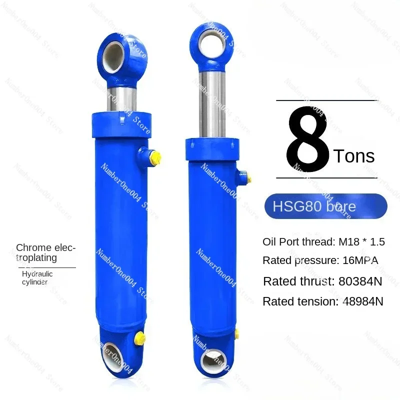 Customized 80 Diameter Two-Way Hydraulic Engineering Cylinder Excavator Oil Forklift Hydraulic