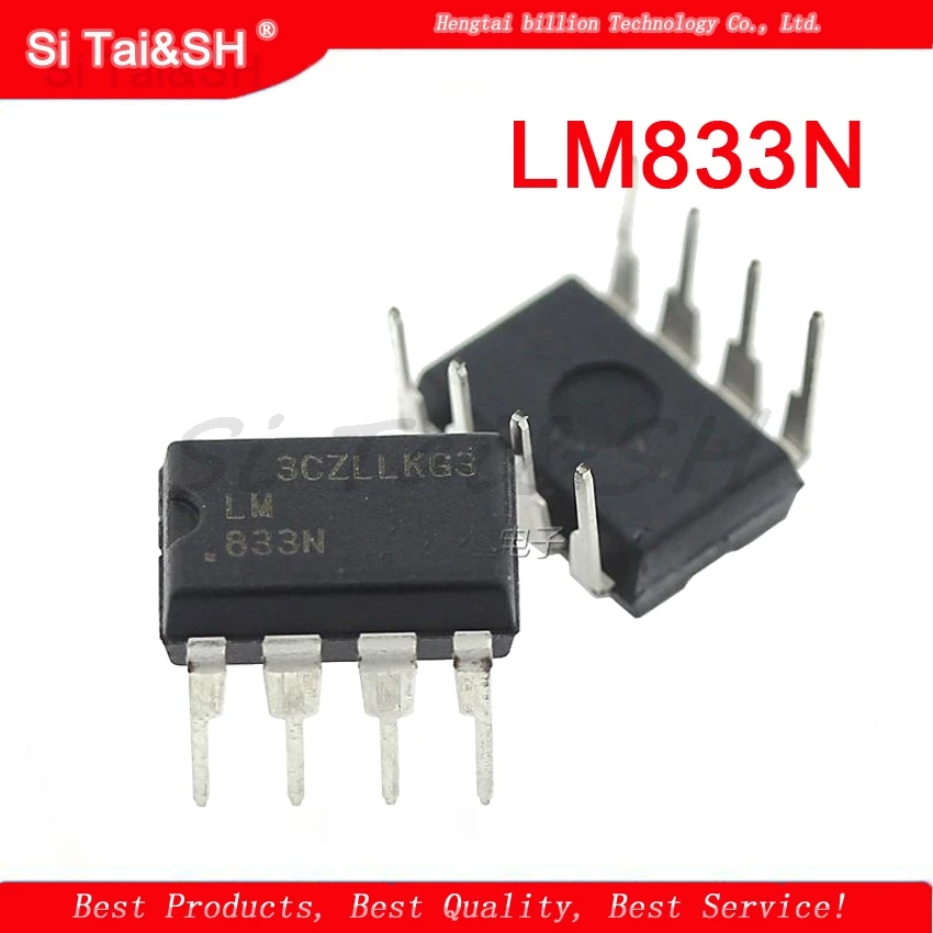 10PCS/lot LM833N DIP8 LM833 Audio amplifier Dual Audio Op Amp New original