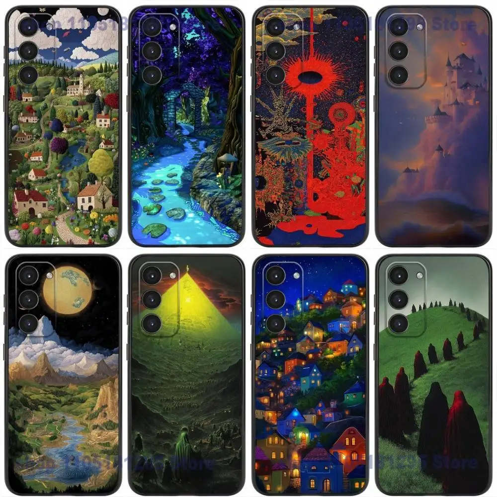 

Cosmic Wanderer Phone Case For Samsung Galaxy A32,21s,22,31,52,53,72,73,Note20,8,9,10 Soft Silicone Black Cover