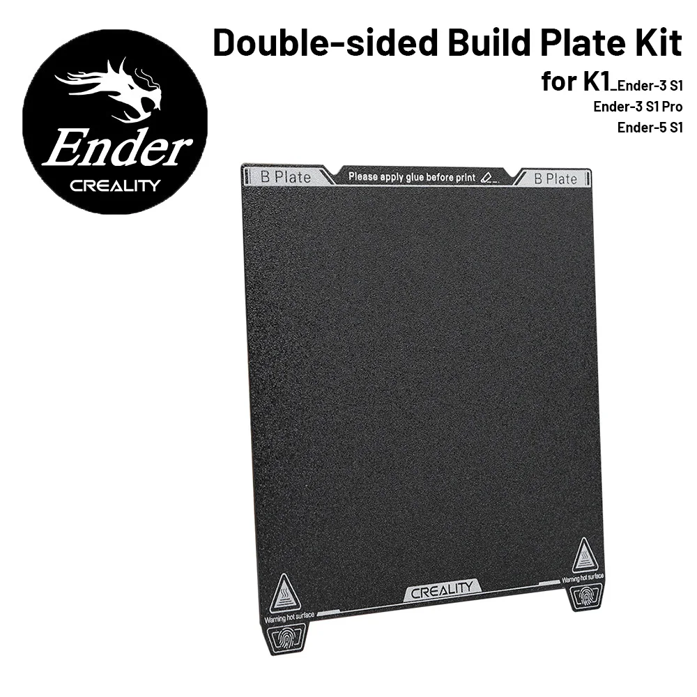 

CREALITY Double-sided Build Plate Kit 235*235mm Strong Adhesion Excellent Flatness for Ender-3 S1_Ender-3 S1 Pro_Ender-5 S1