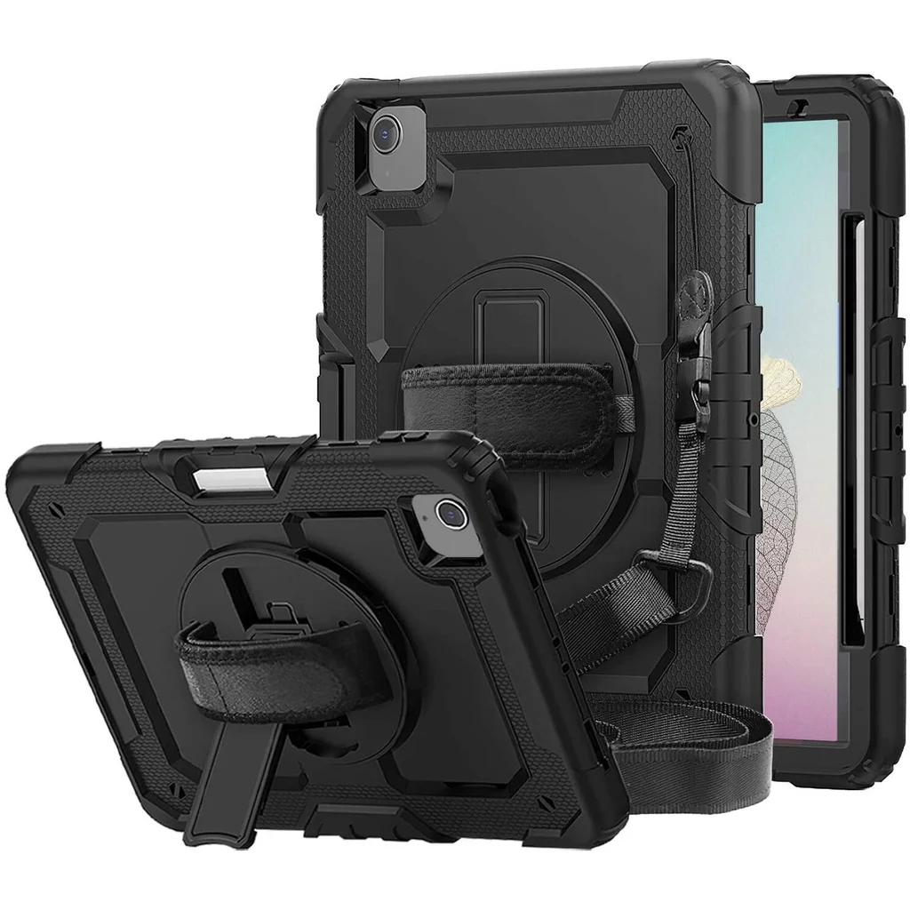 

Для iPad (A16) 11-го поколения Air 11 Pro 11 M5 (2025) — Прочный защитный чехол с защитной пленкой для экрана, плечевым ремнем и держателем для карандаша