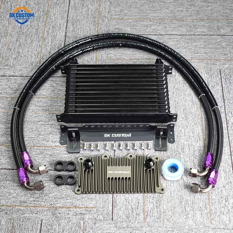 Oil Cooler Kit for  Cayenne 92A 2011-2017 Panamera 970 2010-2016 Engine Nylon Hose Kit