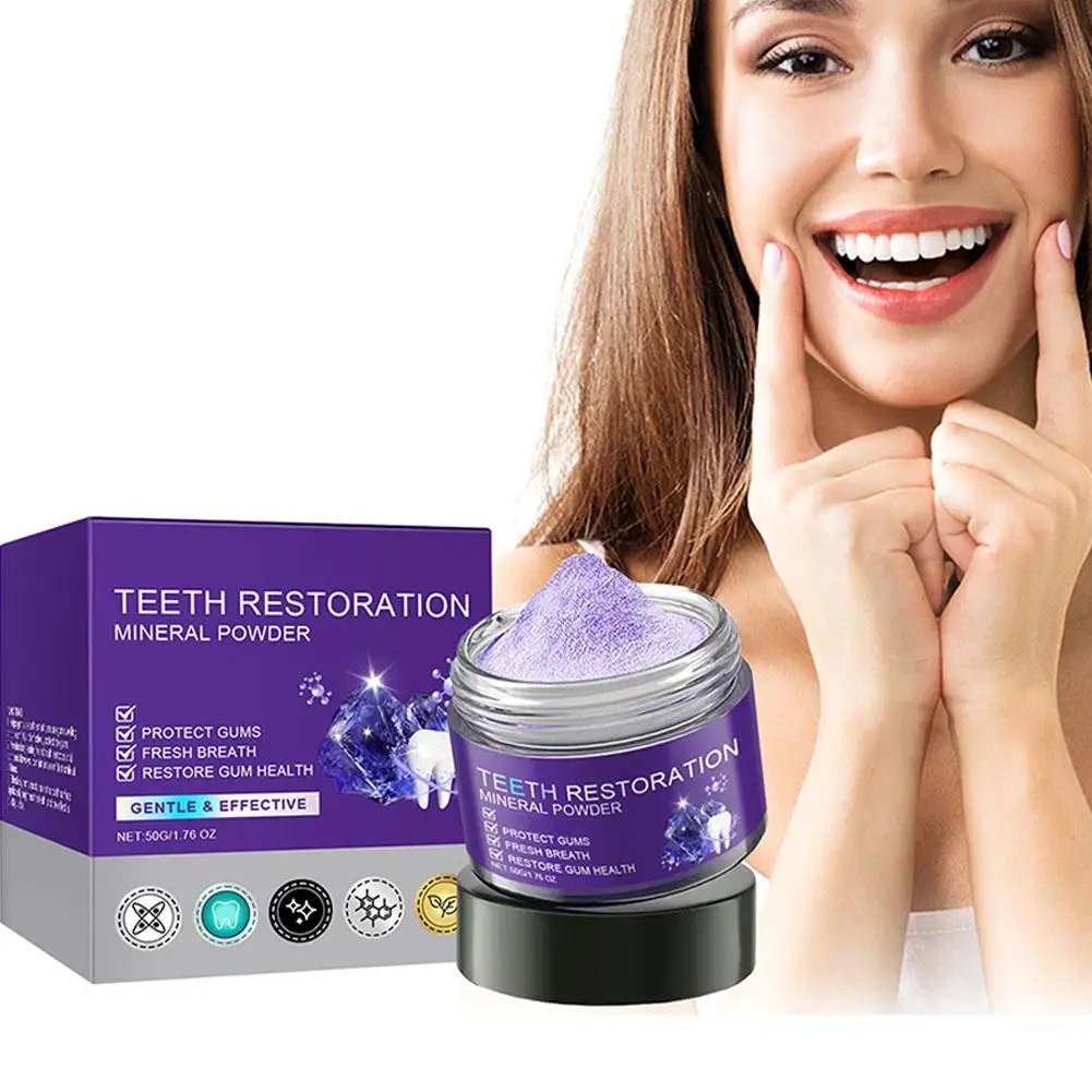 50g Teeth Whitening Powder Remove Plaque Stains Dental Calculus Oral Hygiene Cleaning Fresh Bad Breath Tooth Care Products