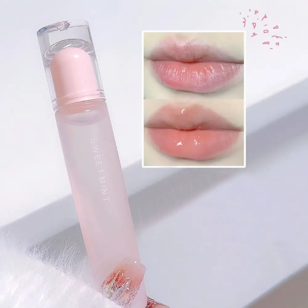 Feuchtigkeit spendende pralle Gelee Lip gloss Lippen balsam dauerhafte transparente Lippen öl Lippen Make-up Wasser Licht Spiegel flüssigen Lippenstift