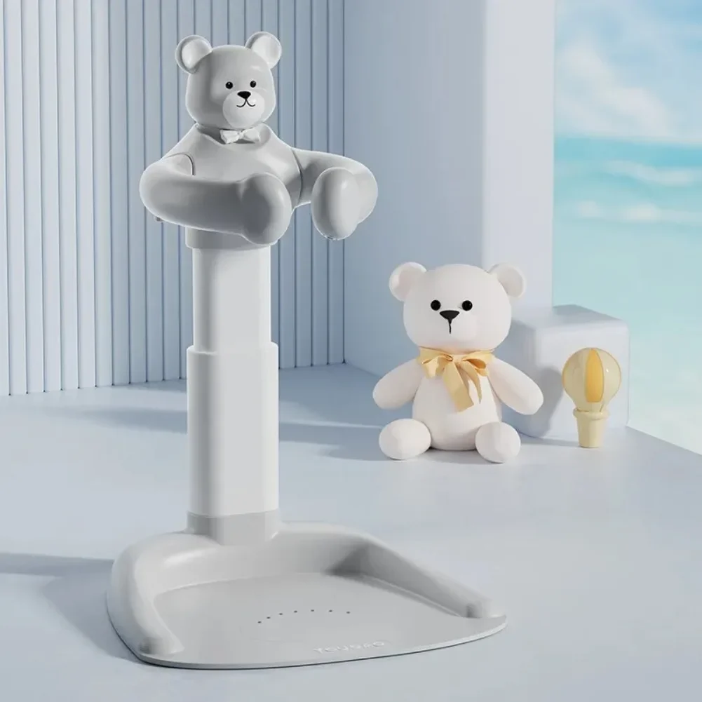 Baby Standing Bath Adjustable Kids Shower Handle Stand Bathroom Infants Standing Bathtub Folding Kids Secure Holder Support Bath