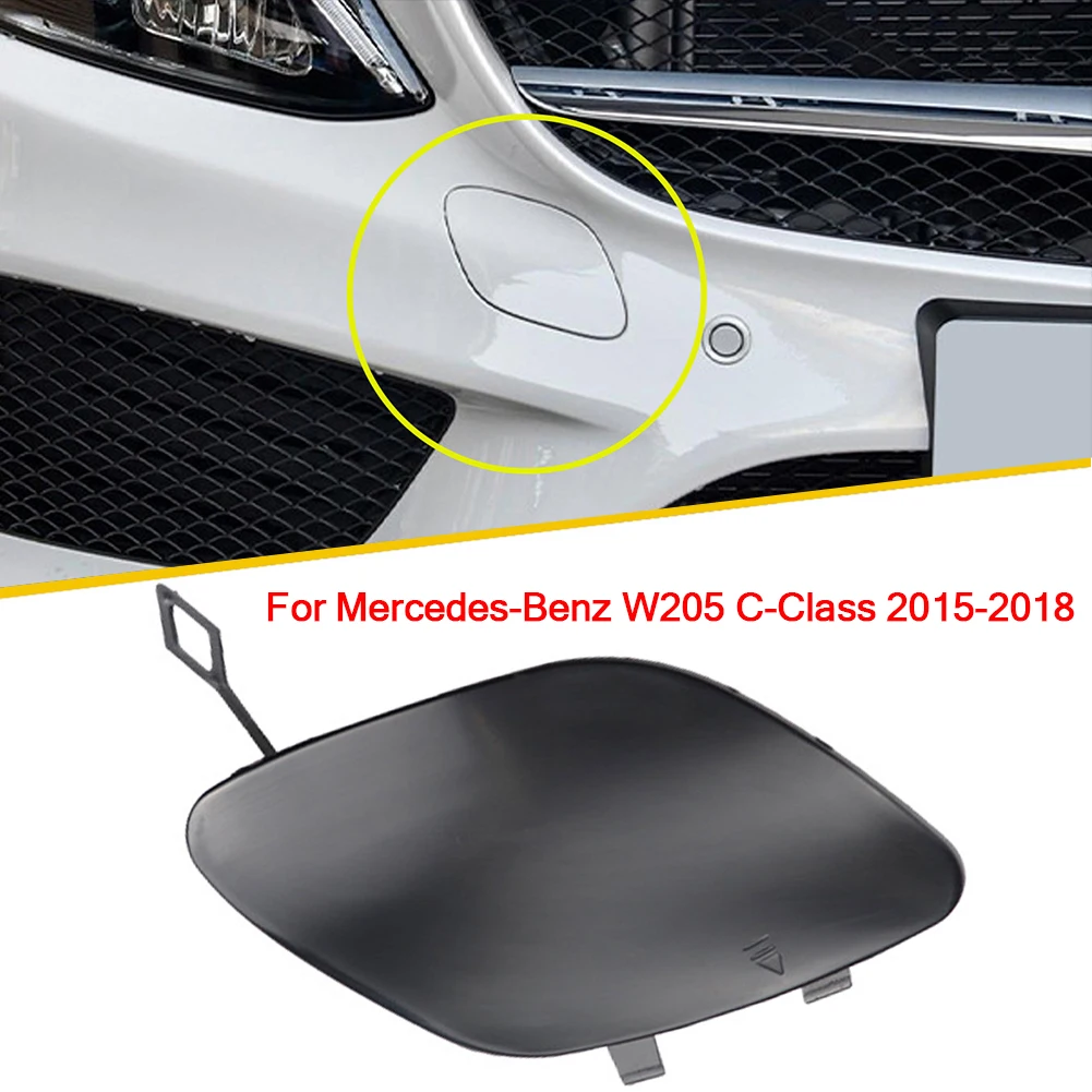 Car Front Rear Bumper Tow Hook Eye Coupler Trailer Cover Plug For Mercedes-Benz W205 C-Class C300 C350e C400 C43AMG 2015-2018