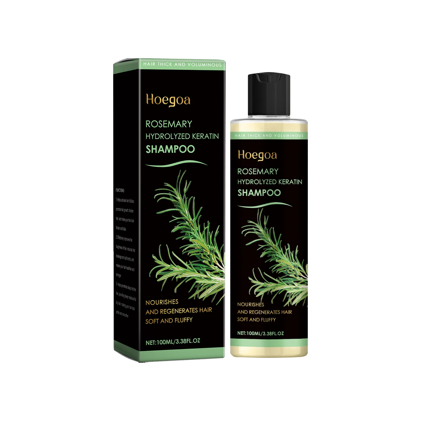Rosemary Shampoo for Hair Loss Treatment Anti Dandruff Nourishing Softening Hair Care Enhance Roots Promote Hair Growth Shampoo