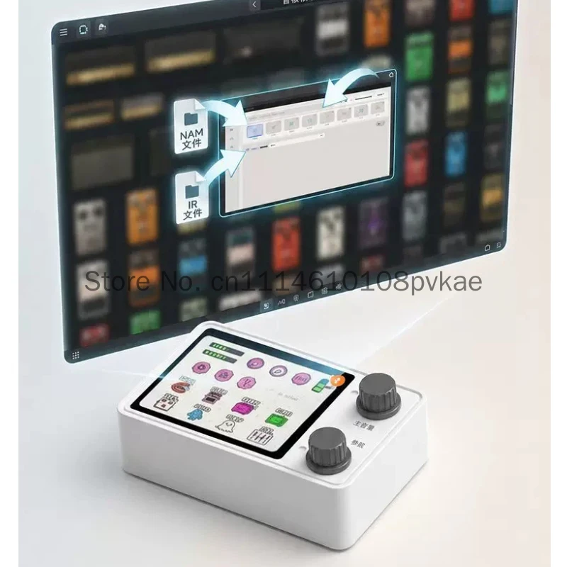 In Stock Livtra Nanocore Mini Portable Pocket Guitar Multi‑Effects Processor 2.4 Inch Screen For Live Music Performance