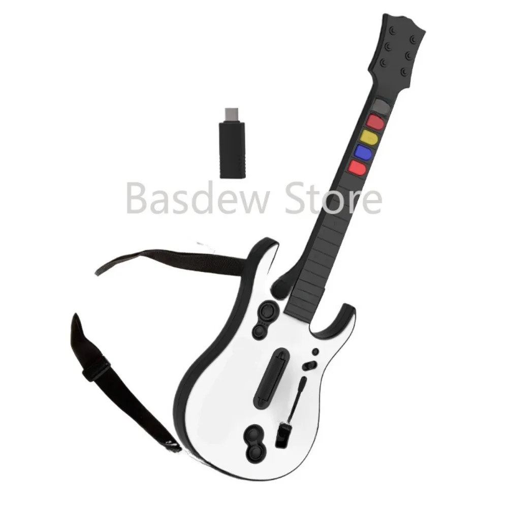 

for PC PS3 PC Guitar Hero Game Wireless Gaming Controller Guitar Hero Rock Band 2.4 G Remote Guitar Handle Console Gamepad 5Key