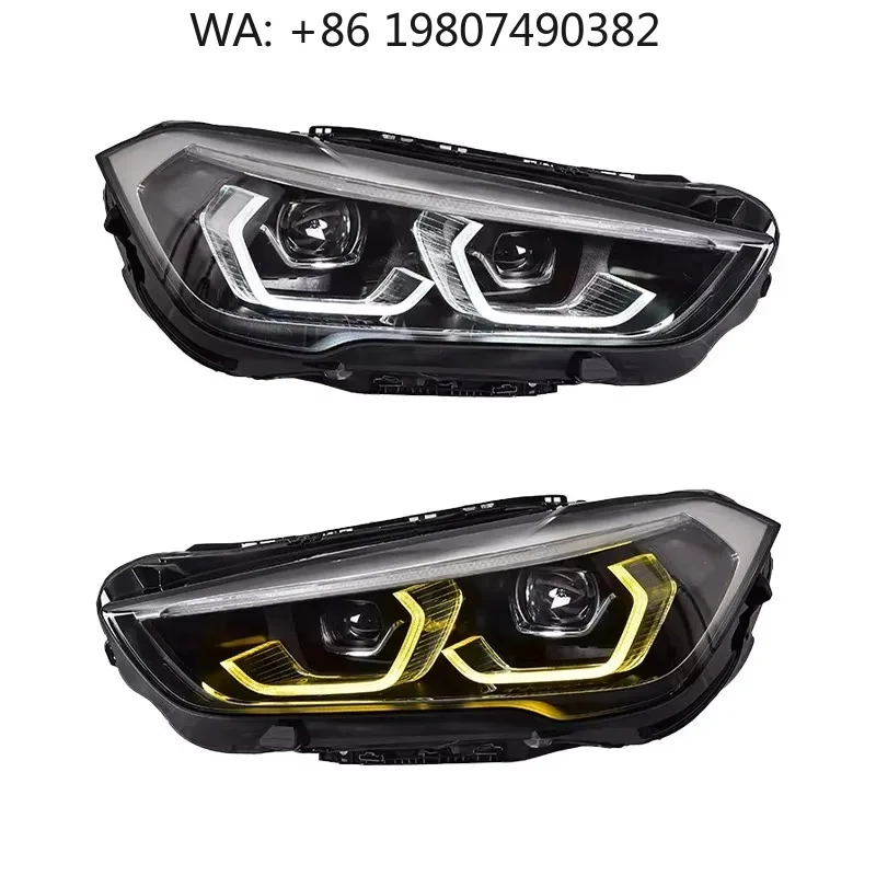 6000K High Brightness LED Front Headlight Switchable DRL Projector Auto Lighting Modified Car Accessories