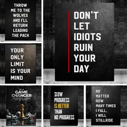 Modern Oil On Canvas Wall Art Black And White Letters Inspiring Custom Posters And Prints Office Living Room Bedroom Decor