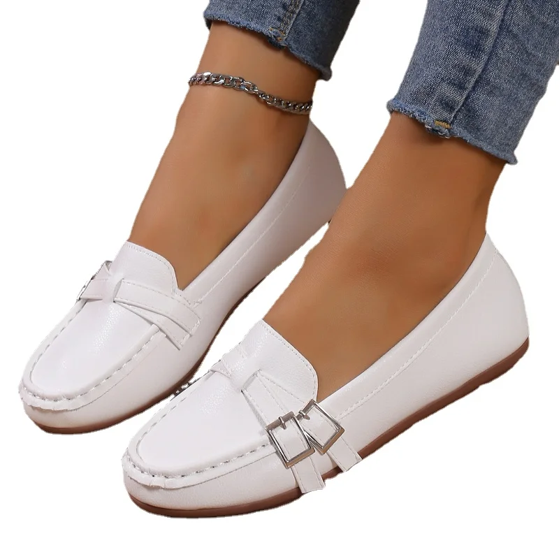 Simple and Fashionable Women's Single Shoes 2024 New Comfortable Casual Flat Shoes Popular