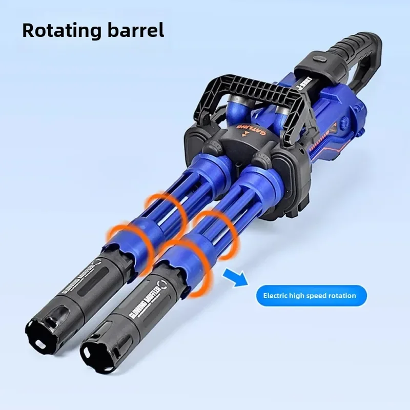 Gatling water bomb launcher toy Electric continuous transmission ball gun Gel ball blaster New Year Present Christmas Present