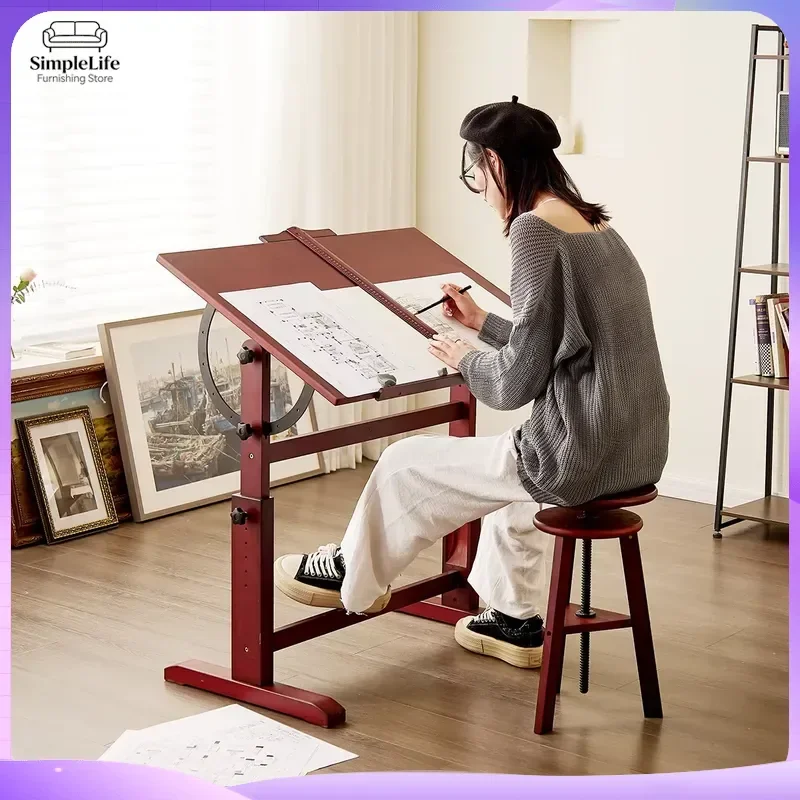 adjustable-height-drawing-desk-for-artists-drafting-table-with-storage-shelves-computer-desk-home-office-desk-ergonomic