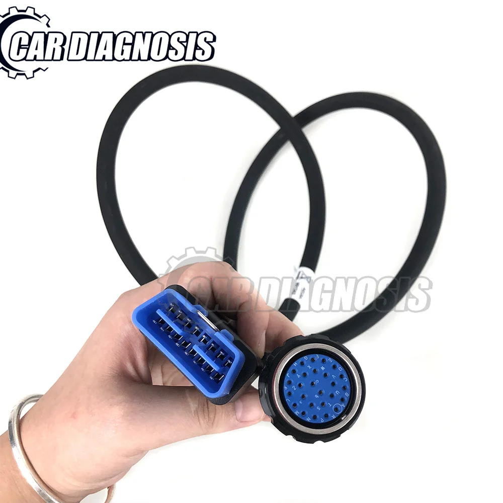 أحدث كابل Obd 16 PIN باللون الأزرق الصلب لـ vocom 88890300 VOCOM II 88890400 Obd II 16Pin كابل vocom لتشخيص الشاحنة #6