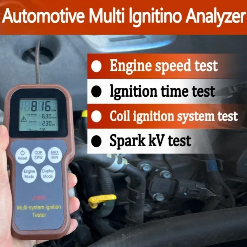 Multi-system Ignition Analyzer Tester Measure Spark Volt Spark Burn TimeSpark Plug Tester High Voltage Coil Detection