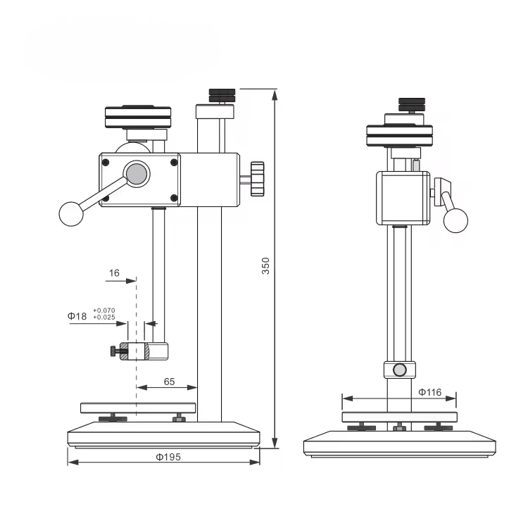 Dasqua Hardness Tester Durometer Operating Stand For Digital Shore Durometers Stable Measuring Instrument