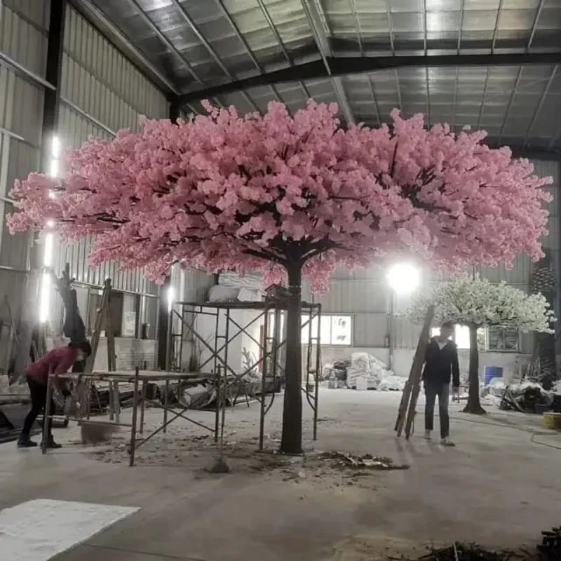 Pink And White Flower Fake Sakura Trees Large Artificial Cherry Blossom Tree wedding tree for indoor