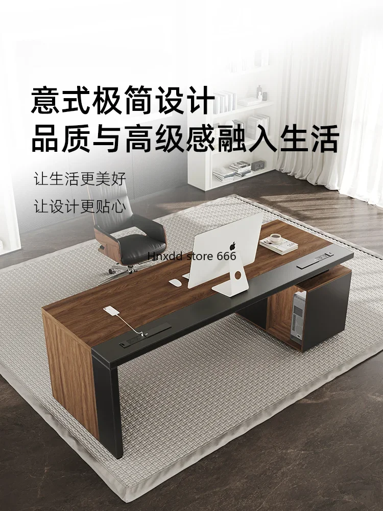 Home Study Black Walnut Retro Desktop-Computer Tisch Werkbank