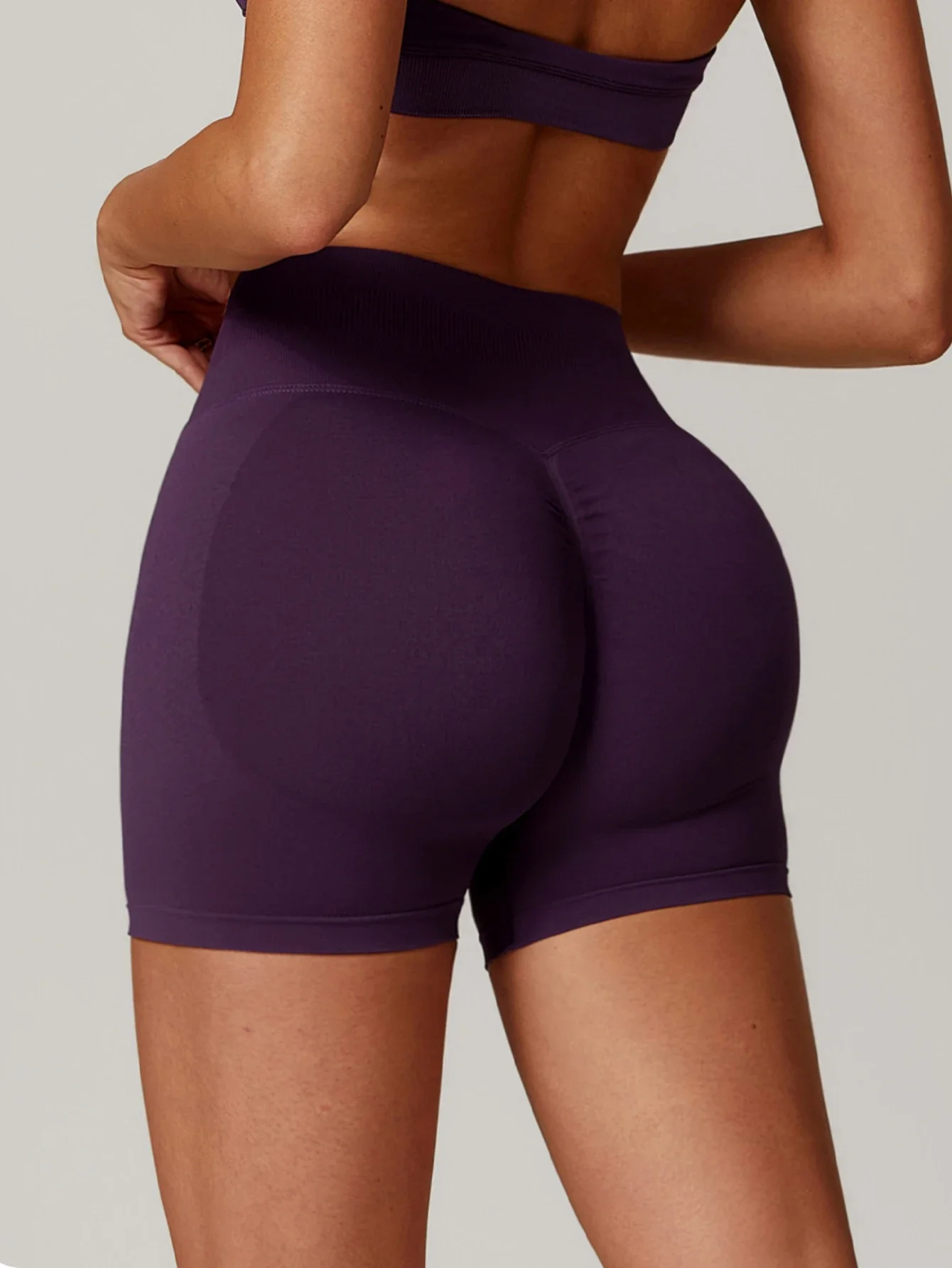 

Women Yoga Short High Waisted Hip Lifting Peach Buttocks Pleated Sports Tight Breathable Running Cycling Fitness Gym Wear 7655