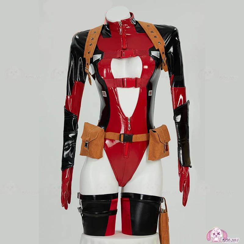 الميت بركة تأثيري حلي المرأة مثير جلدية طويلة الأكمام ارتداءها الجوارب خوذة الخصر حقيبة الدعاوى هالوين كرنفال ملابس للحفلات