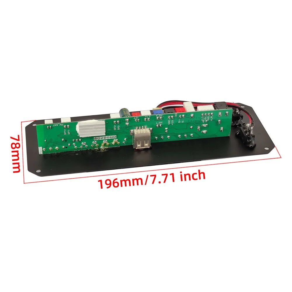 Placa Decodificadora para Carro, Bluetooth 5.0, DC 7.4V, MP3, WAV, APE, 20W, Placa Amplificadora, Áudio, DIY, Leitor de Música, Módulo de Rádio FM