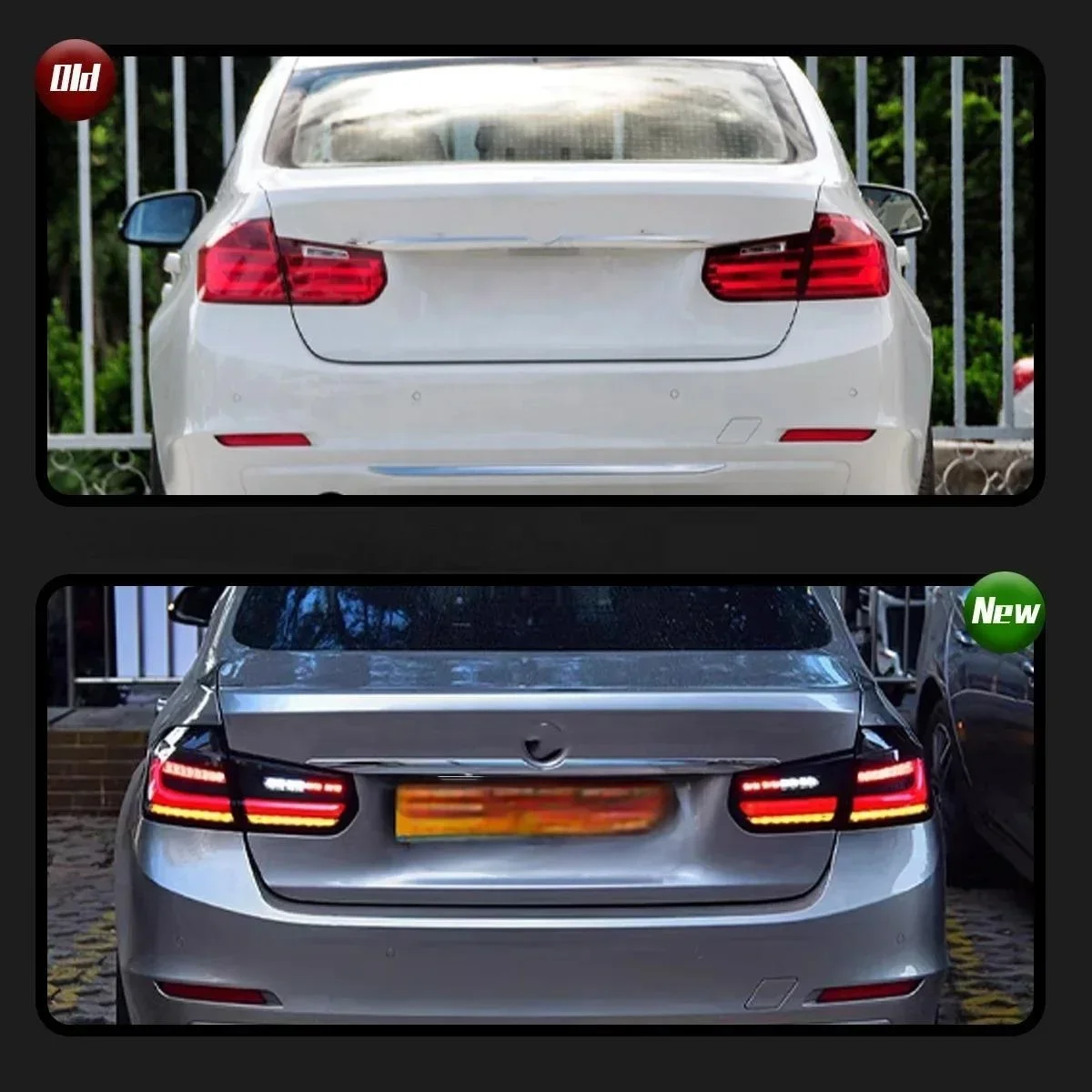 سيارة مصباح ليد خلفي اكسسوارات الفقرة السيارات لسيارات BMW F30 F35 2013-2018 السيارات الضباب DRL الفرامل بدوره مصباح إشارة التوصيل والتشغيل