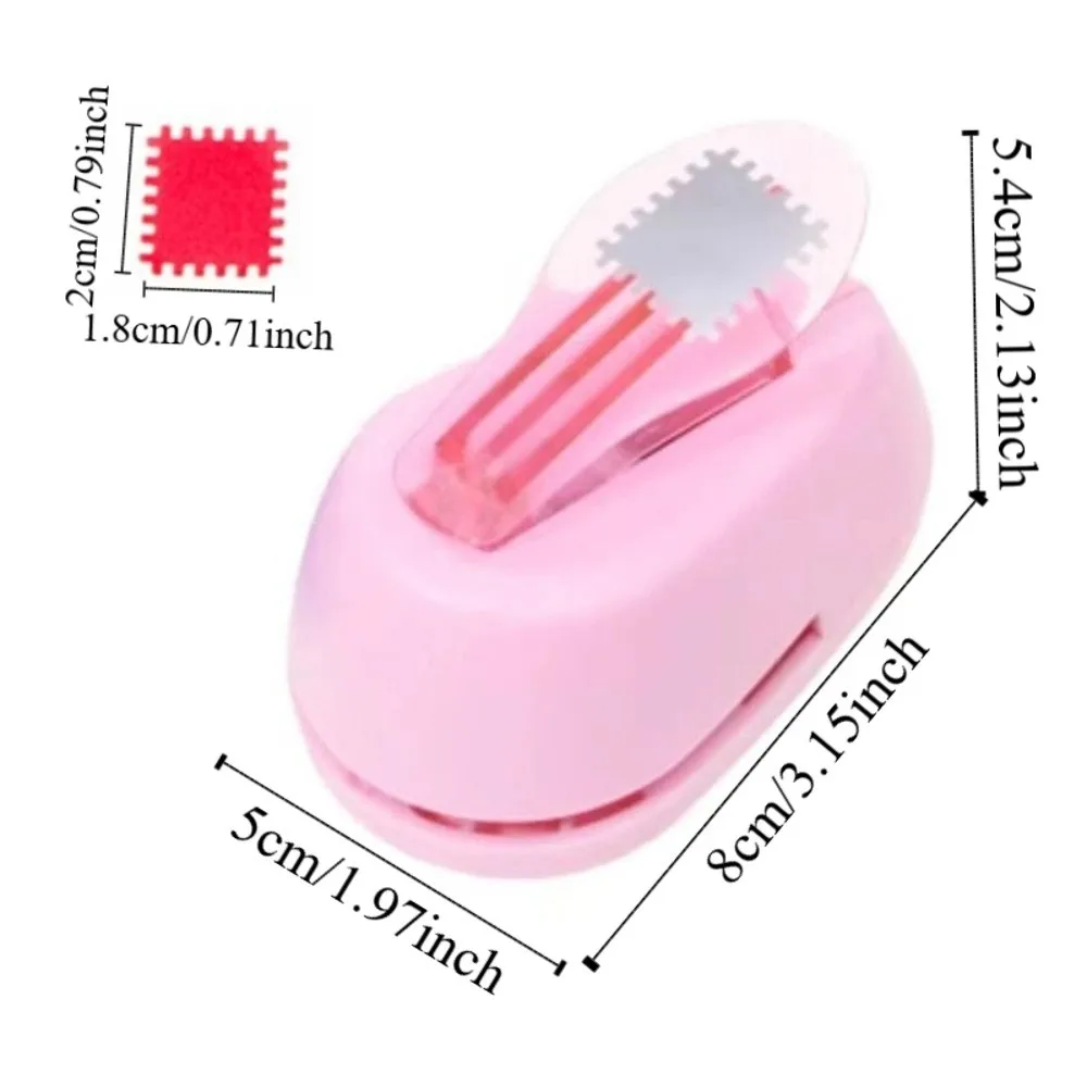 Stationery Labor Saving Stamp Border Punch DIY 2x1.8cm Embossing Machine Cutting Craft Paper Cutting Round Hole Punch Craft