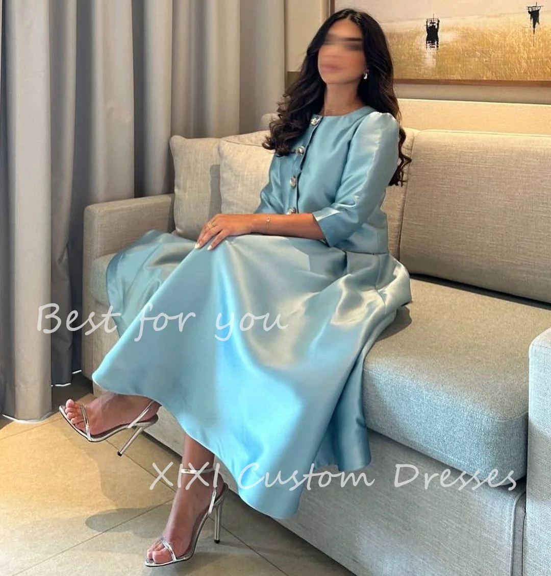 Xixi Vestidos Para Eventos Especiales Formal Elegant And Beautiful Dresses Prom Blue Long Dress Long Sleeves Birthday Dresses Fl