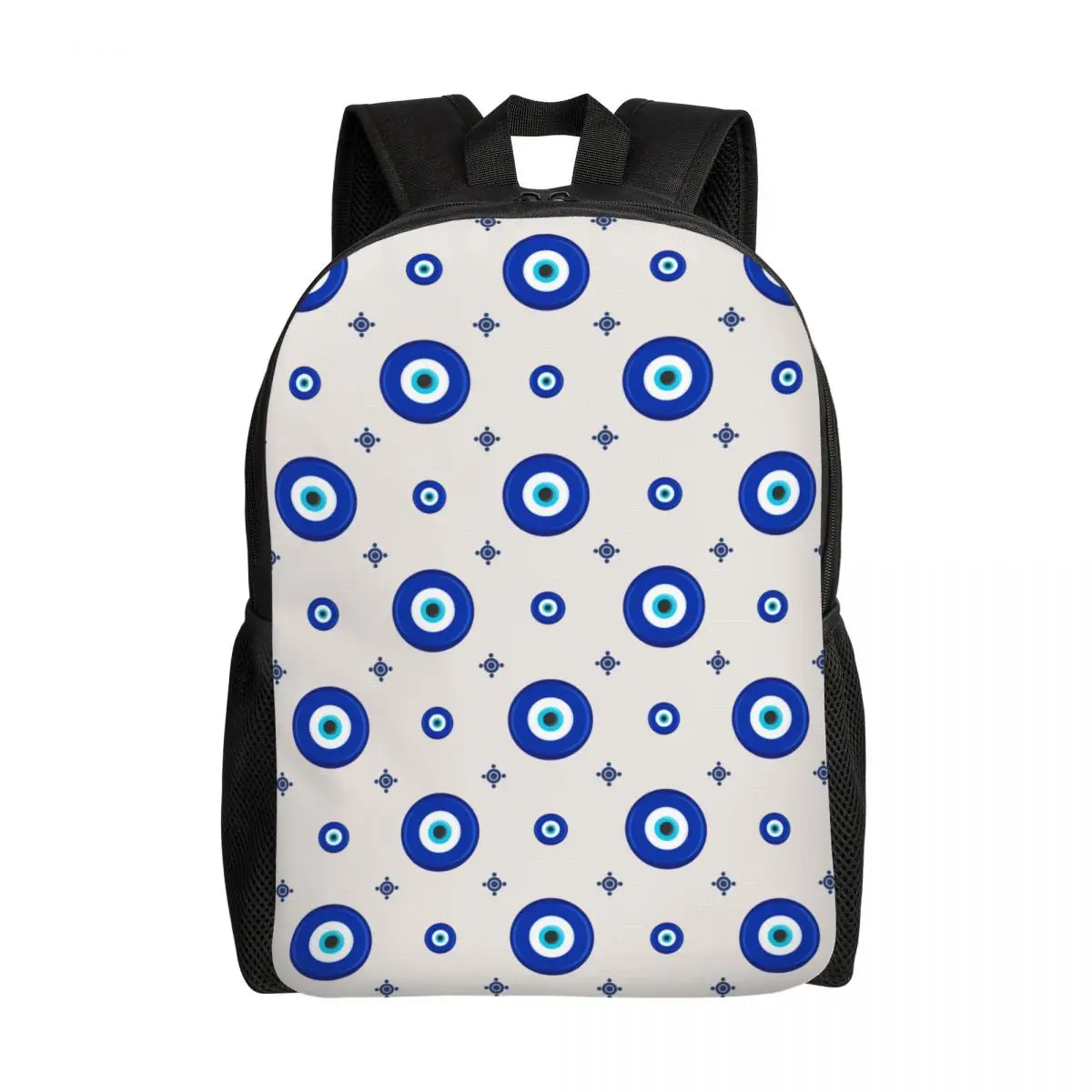 Custom Turquia Símbolo do mal-olhado Amuleto Mochila, Escola e Colégio Estudante Bookbag, se Fits 15 "Laptop Bags, Nazar