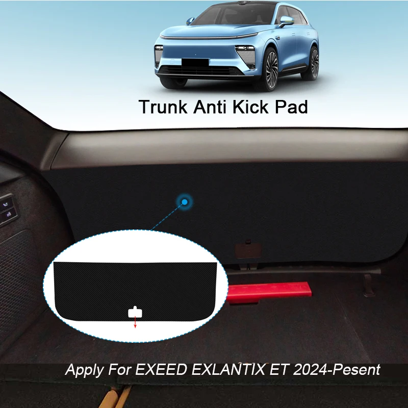 

Car PU Leather Anti-kick Trunk Pad For EXEED EXLANTIX ET 2024-PresentWeather Dustproof Protect Tailgate Sticker Auto Accessories