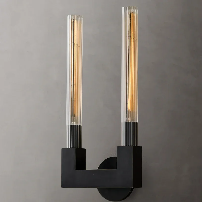 

American modern minimalist LED wall lamp creative fashionable Nordic luxury bedroom bedside bathroom room decor retro wall lamp