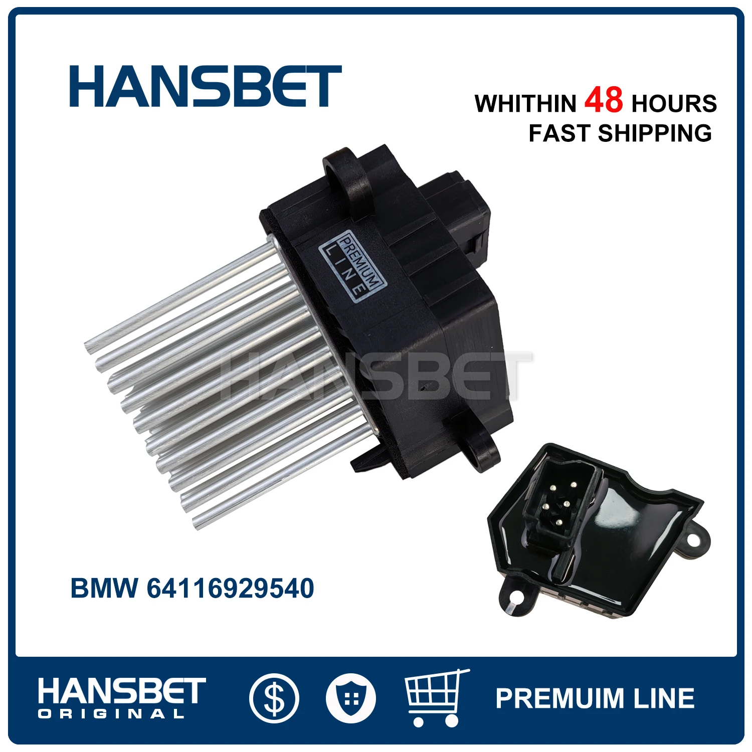 

Air Conditioning Blower Regulator 64116923204 for BMW 3 Series E46 E39 E83 E53 X5 X3 E36 320i 323i 325i 328i M3 HANSBET