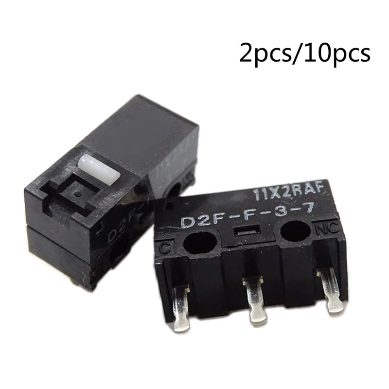 2/10PCS Mouse Micro Switches Original D2FC D2F-F-3-7 (20M Clicks) Mouse Button Limit Switches 3Pins Japan Gray Dot Dropship