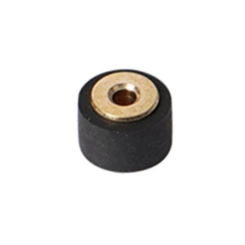 Copper Shaft Pulley Tape Recorder Rubber Wheel Pinch Roller 6.4*5.5*4.7*1.5mm