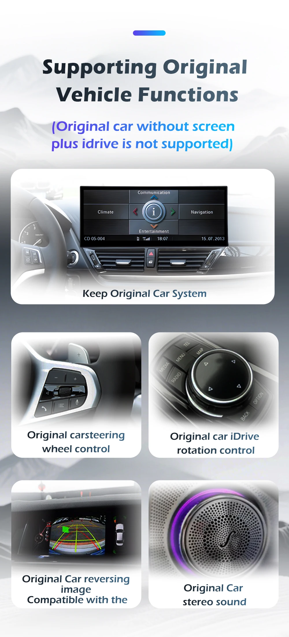 Kabelloses Carplay Android 16 für BMW 5er F10 F11 2011 - 2017 CIC NBT System Autoradio Multimedia-Player GPS WiFi DSP Stereo – Detail 11