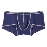 Modal Bulge Boxy Underwear for Men Sexy U Convex Pouch Panties Soft Breathable Comfort Sweat Absorp Boxer Briefs Mid-rise Trunks