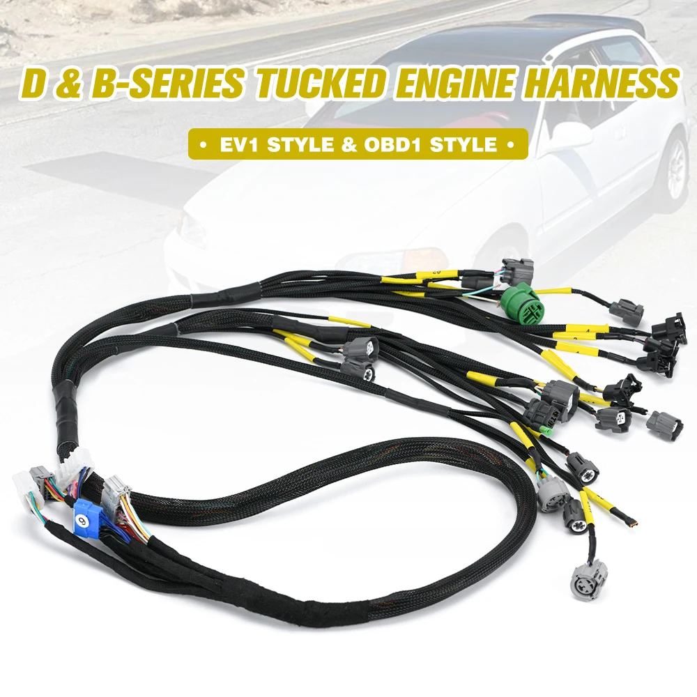 CNCH-OBD1-1 OBD1 Budget D/B-series Tucked Engine Harness For Honda Civic Integra B16 B18 D16 JR-FIC30
