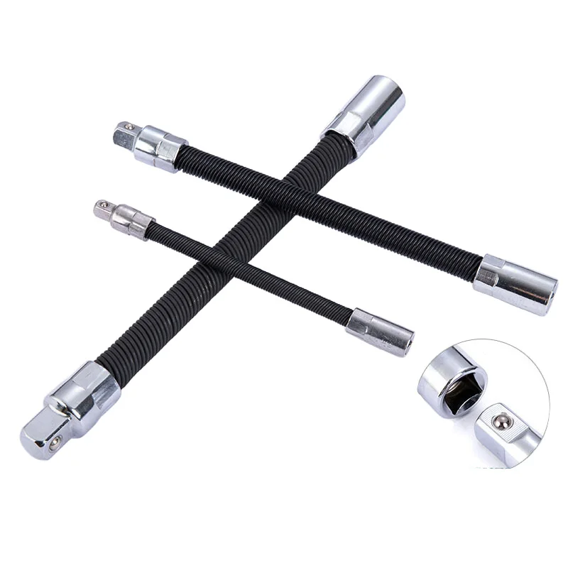 

3pcs Drive Impact Socket Set 1/4 3/8 1/2 Flexible Extension Rod Adapter Sockets Mechanical Workshop Tools For Ratchet Wrench Kit