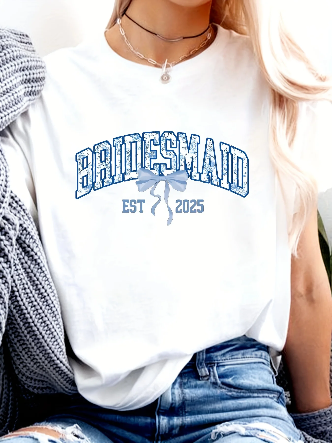 مزاج أنيق العروس البكالوريوس قميص حفلة الزفاف تي شيرت حفل زفاف تي شيرت اقتراح وصيفة الشرف