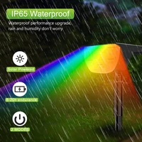 72/68 LED Solar Landscape Lights Outdoor IP65 Waterproof Solar Light with 3 Modes Solar Garden Spotlight for Yard Lawn Walkway 5