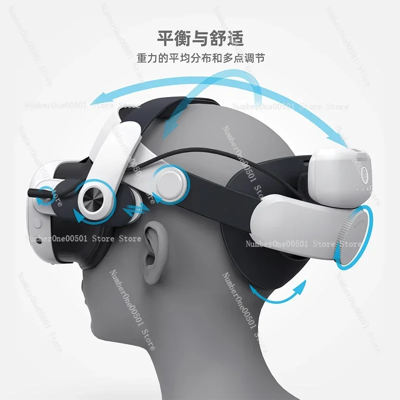 M3PRO headband is suitable for Oculus Quest3 and Quest3S headset accessories. Magnetic battery has a long battery life