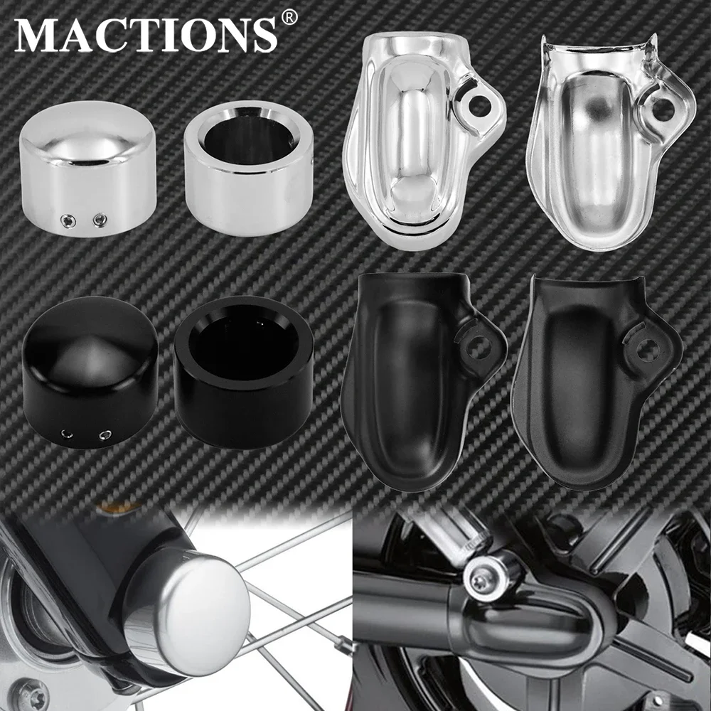 Motorcycle Front Axle Nut Cover Cap Bolt Rear Axle Cover Rear Wheel Shaft Cap Side Protector Guard For Harley V Rod VRSCB VRSCR