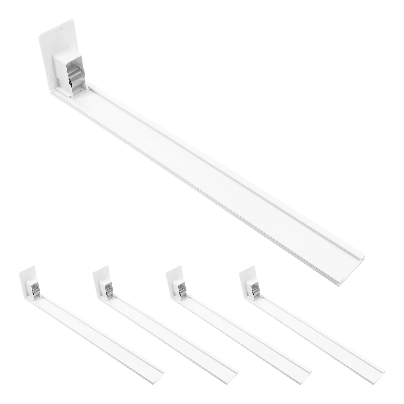 Shelf Pusher 5 Pack Automatic Glide Organizer for Supermarket Fridge Bottle Can Display Rack 340 350mm