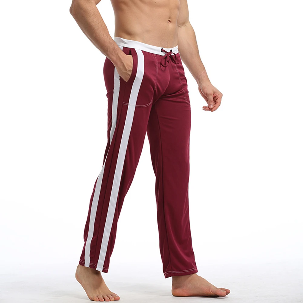 Мужские быстросохнущие дышащие уличные брюки, брюки, спортивная Пижама для спортзала и активного отдыха, спортивные штаны, штаны для бега с боковыми полосками, одежда