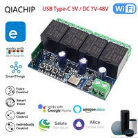 USB 5v DC12V eWeLink Smart Wifi Switch Universal Relay Module 4CH Wireless Switch Timer Phone Remote Control For Google Home