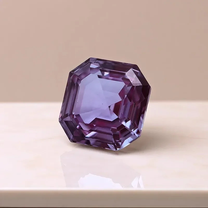

NEW Lab Grown Alexandrite Change Color Stone Asscher Cut Loose Gemstone For Earrings Pendant Jewelry Diy Making