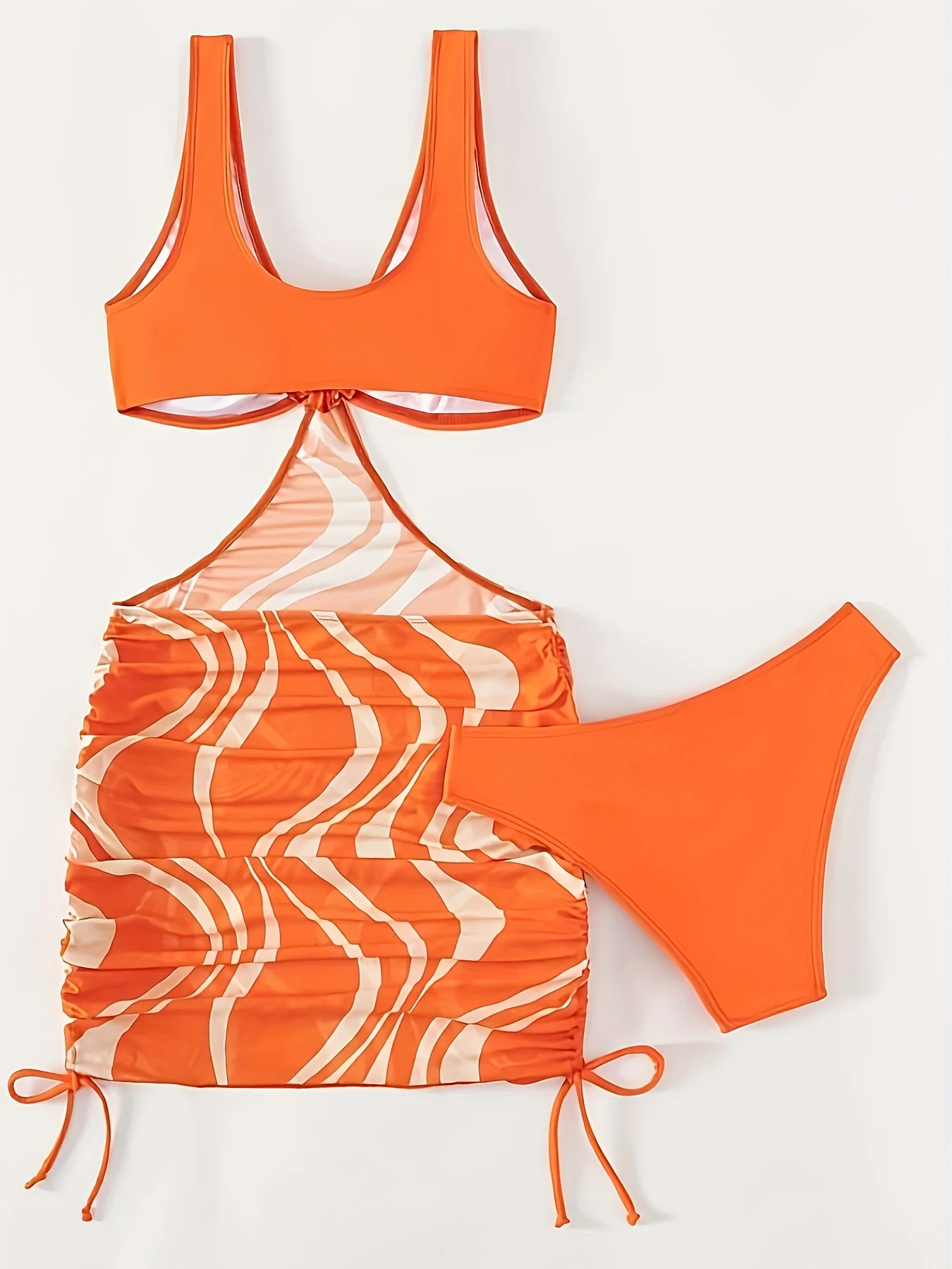 2026年新作 レディース セクシー ファッション ワンピース水着 メタルリング装飾 ライトラグジュアリースタイル ビーチパーティー バケーション フォトシュート O